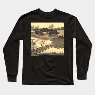 Chinese painting River Long Sleeve T-Shirt